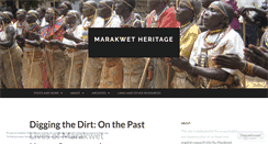 Desktop Screenshot of marakwetheritage.com